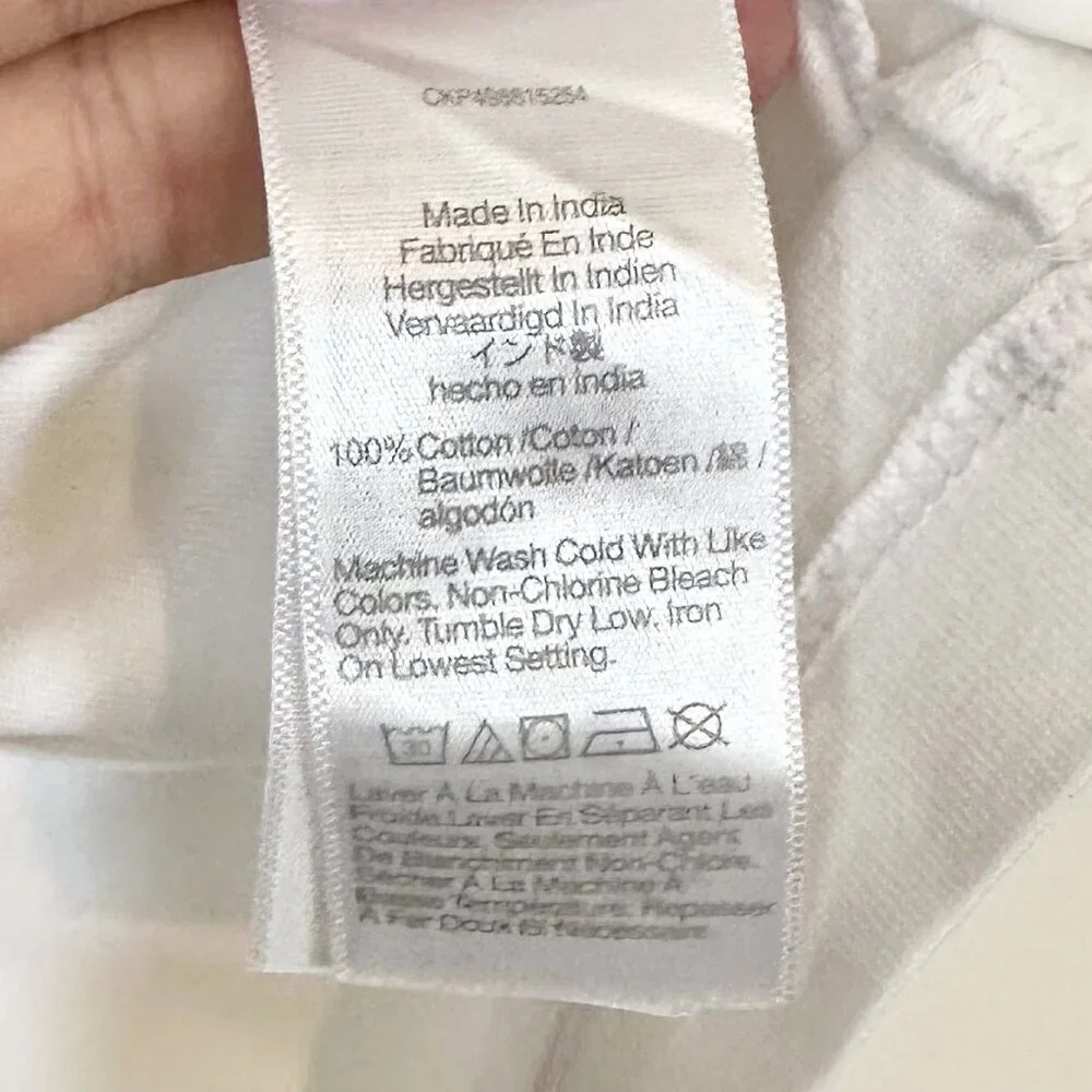 NWT Madewell White Puff-Sleeve Tee - Size: Small